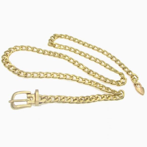 Gold Colored Chain Belt 